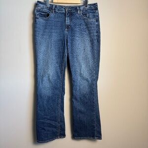 Silver Jeans Authentic Women's 14 Curvy High Bootcut Jeans Medium‎ Wash Casual